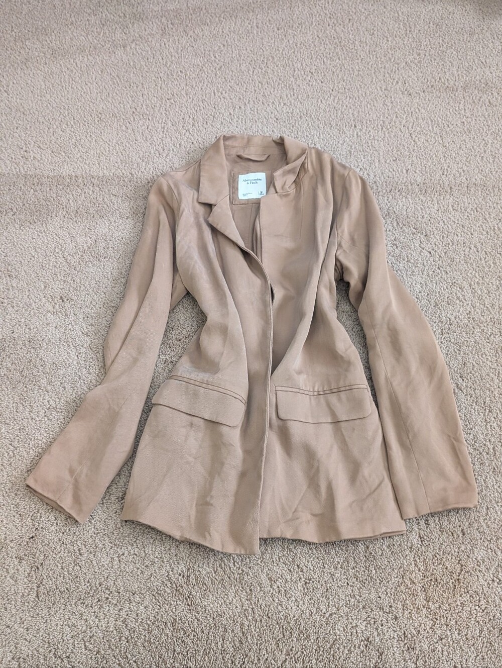 Abercrombie & Fitch Beige Women's Blazer Jacket